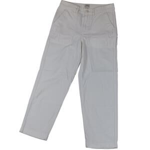 Re-Imagined by J.Crew Pants Womens 6 30X28 White Wide Leg Boho Casual Cotton